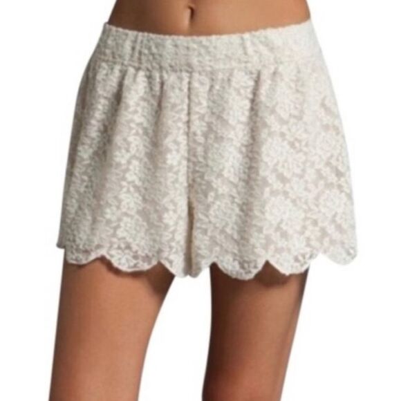 Free People Ivory Floral Lace Shorts Womens Size‎ XS - Picture 3 of 12